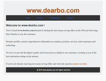 Tablet Screenshot of dearbo.com